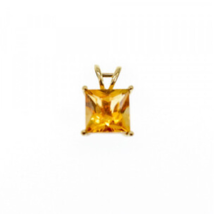10K Yellow Gold Heliodor Earrings & Pendant