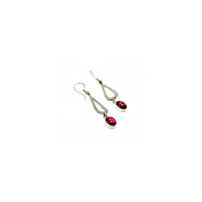 925 Sterling Silver Garnet Pyrope Earrings