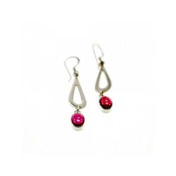 925 Sterling Silver Garnet Pyrope Earrings