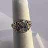 925 Sterling Silver & CZ Kbn Ring Size 4.5