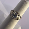 925 Sterling Silver & CZ Kbn Ring Size 4.5