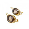 925 Sterling Silver Gold Plated Hessonite Earrings