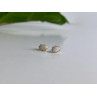 14K YELLOW GOLD WHITE OPAL EARRINGS