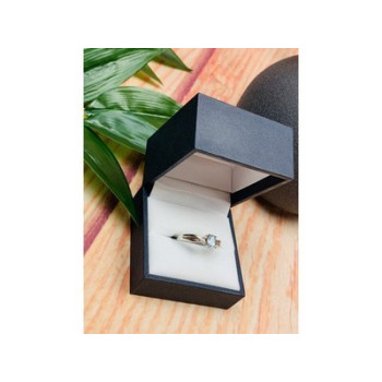 925 Sterling Silver Blue Spinel Classic Ring Size 8