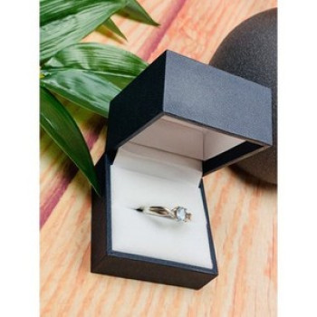 925 Sterling Silver Blue Spinel Classic Ring Size 8