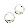 925 Sterling Silver Pearls Earrings Italy