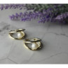 925 Sterling Silver Pearls Earrings Italy