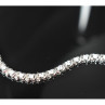 925 Sterling Silver CZ Bracelet Size 8.2 IN