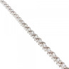 925 Sterling Silver CZ Bracelet Size 8.2 IN