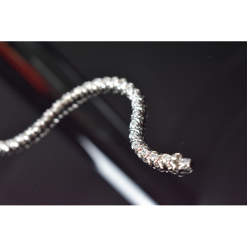 925 STERLING SILVER CZ BRACELET SIZE 8.2 IN