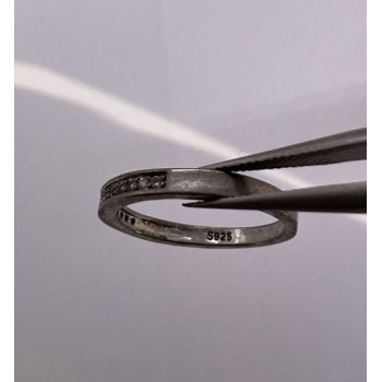 925 Sterling Silver & CZ Ring Size 7