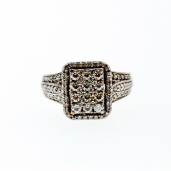 925 Sterling Silver CZ Ring Size 7