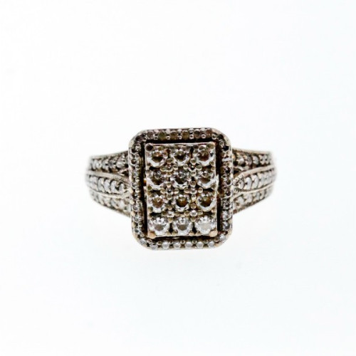 925 Sterling Silver CZ Ring Size 7