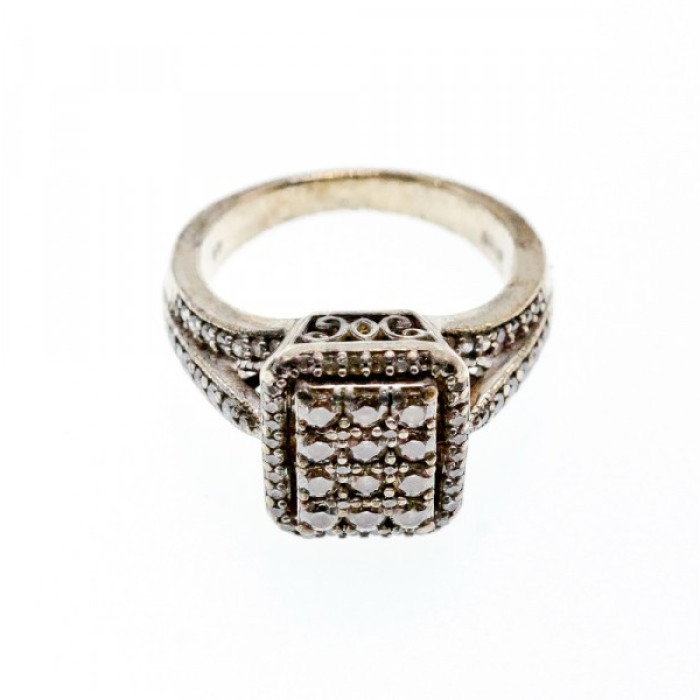 925 Sterling Silver CZ Ring Size 7