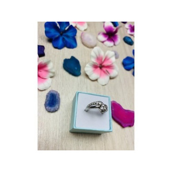 925 Sterling Silver White Topaz Ring Size 6.5