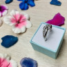 925 Sterling Silver White Topaz Ring Size 6.5