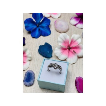 925 Sterling Silver White Topaz Ring Size 6.5