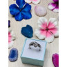 925 Sterling Silver White Topaz Ring Size 6.5