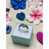 925 Sterling Silver White Topaz Ring Size 6.5