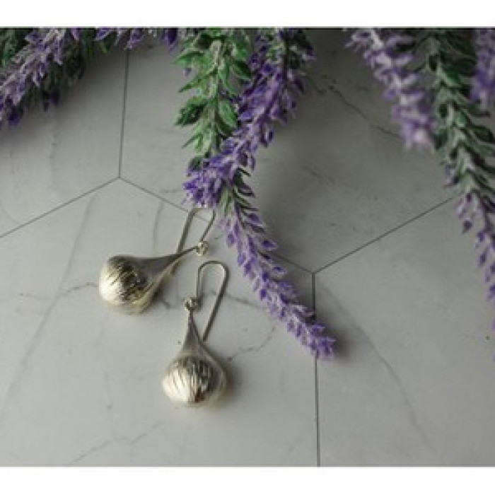 925 Sterling Silver Pearls Earrings Italy