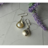 925 Sterling Silver Pearls Earrings Italy