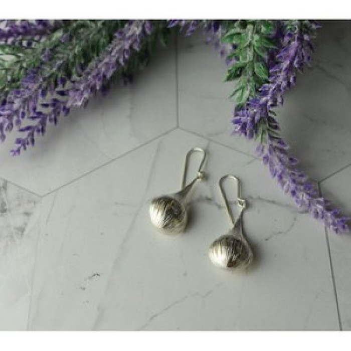 925 Sterling Silver Pearls Earrings Italy
