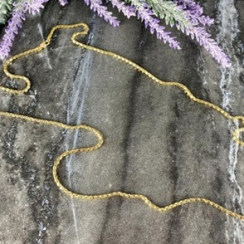 925 Sterling Silver Gold Plated Chain Milor Italy 30.3 In
