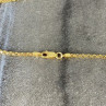 925 Sterling Silver Gold Plated Chain Milor Italy 30.3 In