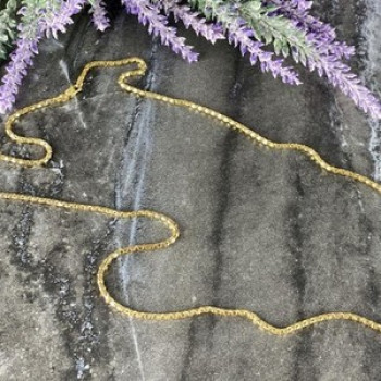 925 Sterling Silver Gold Plated Chain Milor Italy 30.3 In