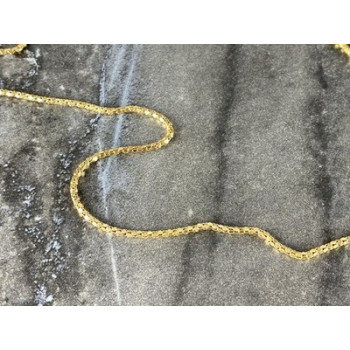 925 Sterling Silver Gold Plated Chain Milor Italy 30.3 In