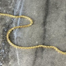 925 Sterling Silver Gold Plated Chain Milor Italy 30.3 In