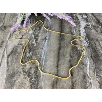 925 Sterling Silver Gold Plated Chain Milor Italy 30.3 In