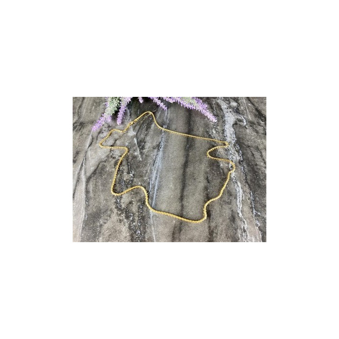 925 Sterling Silver Gold Plated Chain Milor Italy 30.3 In