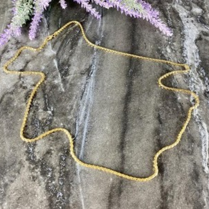 925 Sterling Silver Gold Plated Chain Milor Italy 30.3 In