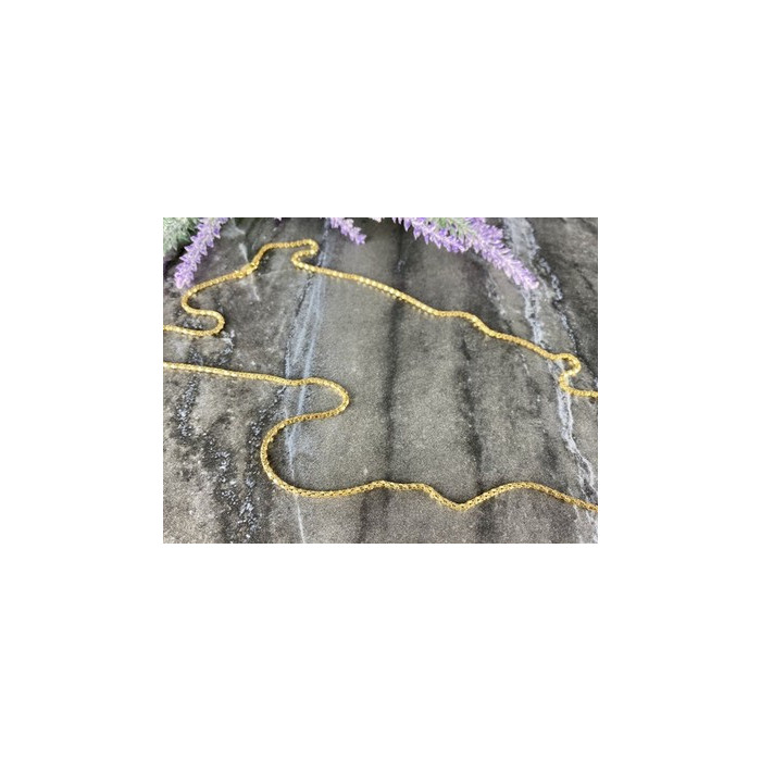 925 Sterling Silver Gold Plated Chain Milor Italy 30.3 In