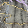 925 Sterling Silver Gold Plated Chain Milor Italy 30.3 In