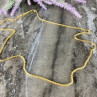 925 Sterling Silver Gold Plated Chain Milor Italy 30.3 In
