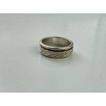 925 Sterling Silver Spinner Men's Ring Size 12