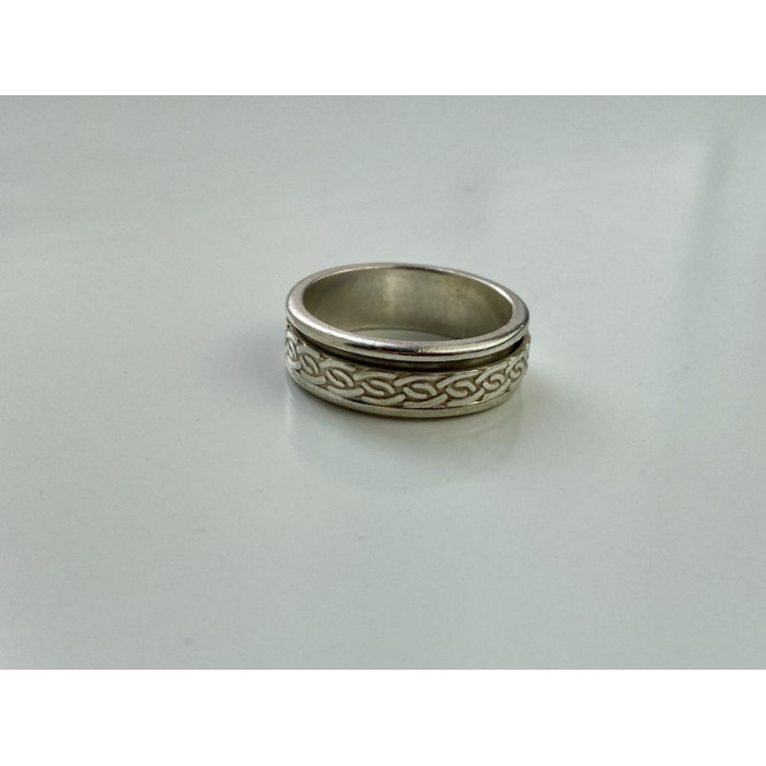925 Sterling Silver Spinner Men's Ring Size 12