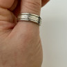 925 Sterling Silver Spinner Men'S Ring Size 12