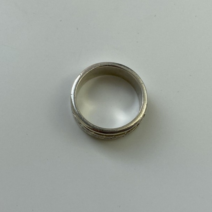 925 Sterling Silver Spinner Men'S Ring Size 12
