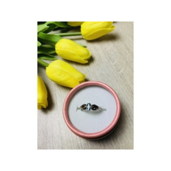 925 Sterling Silver Blue Spinel Ring Size 7