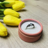 925 Sterling Silver Blue Spinel Ring Size 7