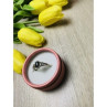 925 Sterling Silver Black Spinel Ring Size 7