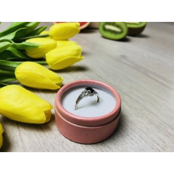 925 Sterling Silver Black Spinel Ring Size 7