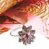 925 Sterling Silver Pink & White CZ 