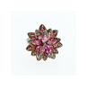 925 Sterling Silver Pink & White CZ 