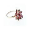 925 Sterling Silver Pink & White CZ 