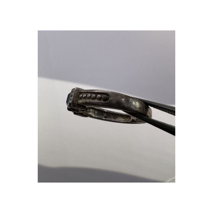 925 Sterling Silver Topaz & Tourmaline Ring Size 5.5