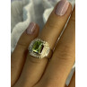 925 Sterling Silver Peridot Ring Size 6